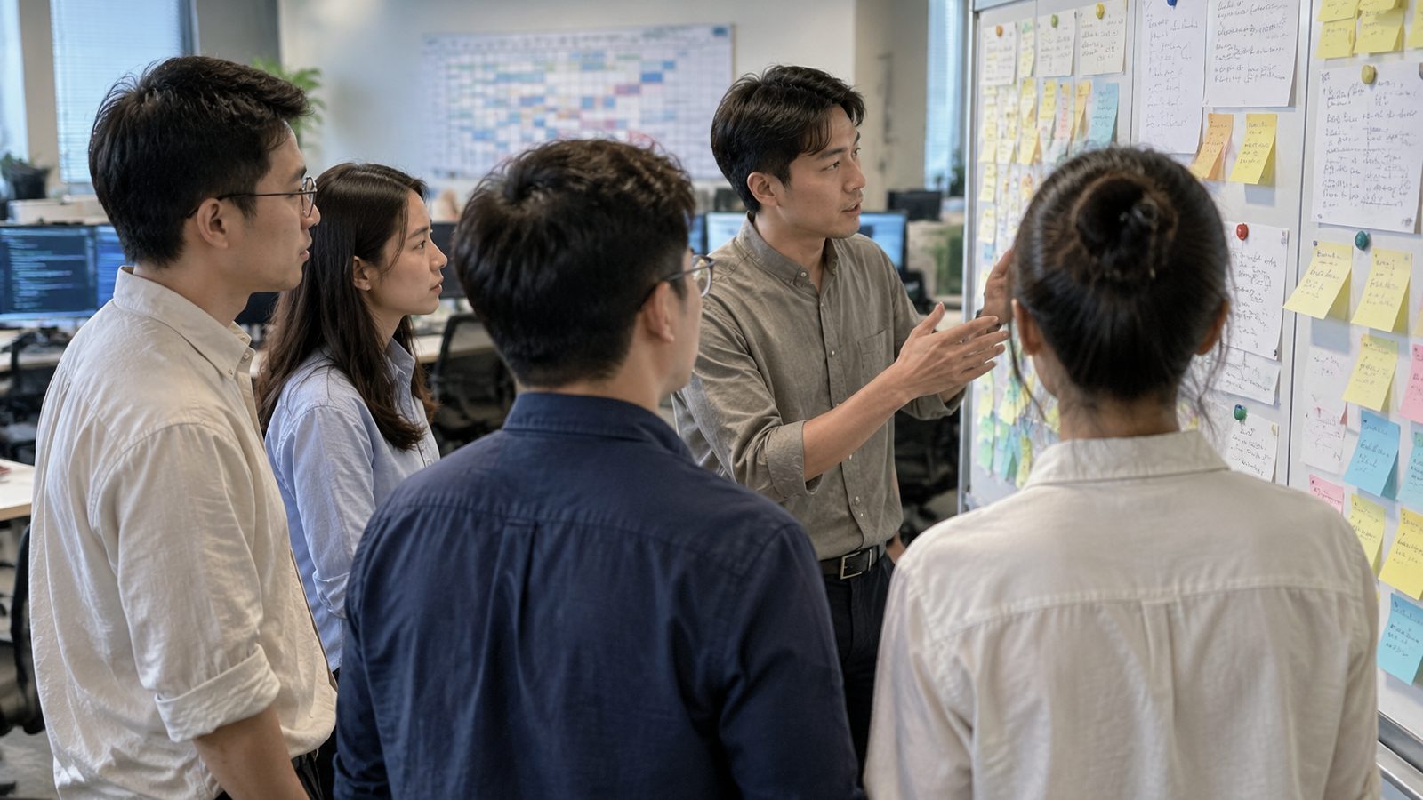 上线前技术方案评审：团队晨会与任务看板